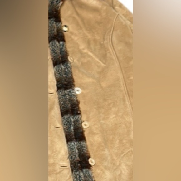 Y2K ,Penny Lane  suede look ,faux fur maxi length coat women 4X,very heavy,boho - Picture 9 of 15